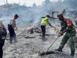 TNI-POLRI Bersinergi Padamkan Api di Aceh Besar.