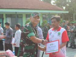 Meningkatkan Ketahanan Pangan, Dandim Bersama Kepala DKP3 Kab. Majalengka Serahkan Bantuan Pompa Air