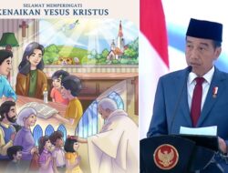 Jokowi: Selamat Memperingati Hari Kenaikan Yesus Kristus