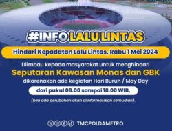 Ada Peringatan May Day, Polda Metro Imbau Warga Hindari GBK-Patung Kuda