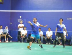 Tim Kemenpora Harus Puas Diperingkat Tiga pada Tournament Bulu Tangkis Bapor Korpri Cup 2024
