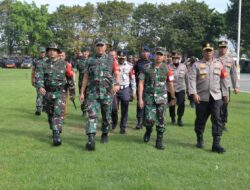 Apel Kegiatan Latihan Kesiapsiagaan Operasi (LKO) Dilanjutkan Drill Menghadapi Aksi Massa di Alun-alun Satya Negara Sukoharjo