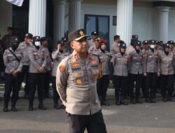 Kapolres Majalengka Pimpin Langsung Pengamanan Aksi Unjuk Rasa Aliansi Mahasiswa di Depan Gedung DPRD