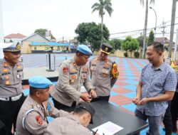 Kapolres Majalengka Pimpin Apel Pengecekan Senjata Api Personil