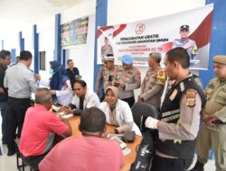 Sambut Hari Bhayangkara ke 78, Polres Bireuen Gelar Pengobatan Gratis Bagi Pengemudi Angkutan Umum