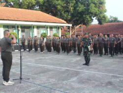 Prajurit dan PNS TNI AD Kodim Majalengka Laksanakan Apel dan Olahraga Bersama