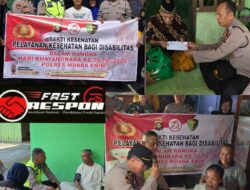 Menyambut Hari Bhayangkara ke 78, Polres Muara Enim Gelar Bakti Kesehatan untuk disabilitas