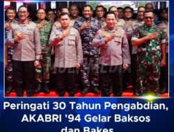Peringati 30 Tahun Pengabdian AKABRI 94, Gelar Baksos dan Bakes.