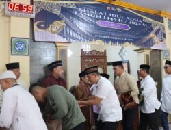 Kapolres Majalengka Gelar Sholat Idul Adha di Masjid Jamiussolihin