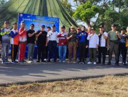 Wakili Dandim, Danramil Ligung Hadiri Kegiatan Mancing Gembira di Lanud S Sukani