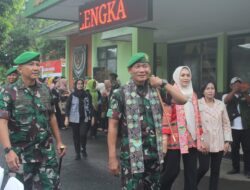 Dandim Sambut Kunjungan Kerja Pangdam III/Siliwangi Beserta Ketua Persit KCK PD III Ke Kodim 0617/Majalengka