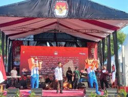 KPU Majalengka Louncing Maskot dan Jingle Pilkada 2024, Dedi Supandi ajak Masyarakat Majalengka datang ke TPS pada 27 Nopember 2024.