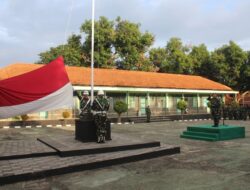 Sebagai Wujud Cinta Tanah Air, Kodim Majalengka Gelar Upacara Bendera
