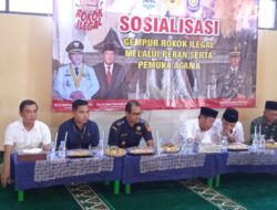 Polres Majalengka Hadiri Sosialisasi Gempur Rokok Ilegal di Ponpes Al-Riyadl