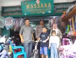 Kapolres Lhokseumawe Berikan Sebuah Harapan Baru : Sepeda untuk M.Aqil Penyandang Pembengkakan Empedu