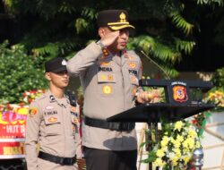 Kapolres Majalengka Pimpin Upacara Kenaikan Pangkat Personel Polres Majalengka