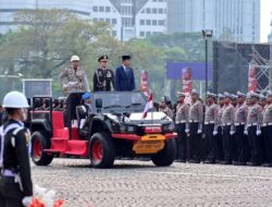 Presiden Joko Widodo Menghadiri Upacara peringatan Hari Bhayangkara ke-78