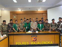 Wakapolres Majalengka Sambut GP Ansor di Mapolres Majalengka