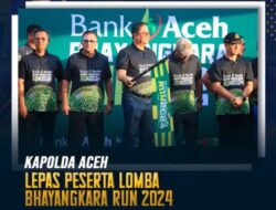 Kapolda Aceh, Lepas Peserta Lomba Bhayangkara Run 2024.
