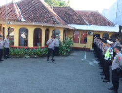 Polres Majalengka Gelar Apel Kesiapan Pengamanan Aksi Unjuk Rasa di Kantor Bawaslu