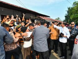 Presiden Joko Widodo, Kunjungi Pasar Sentral Kotabumi Kabupaten Lampung Utara