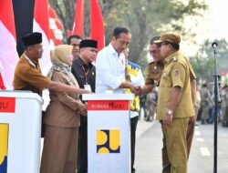Presiden Joko Widodo Resmikan Jalan Daerah (IJD) di Provinsi Lampung
