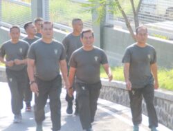 Pasiops Kodim Majalengka Pimpin Apel Pagi dan Olahraga Bersama