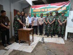 Dandim 0726/Sukoharjo Resmikan dan Serahkan Sumur Bor TNI Manunggal Air di Ponpes Roudlotul Jannah Boarding School SMP Al Amaanah