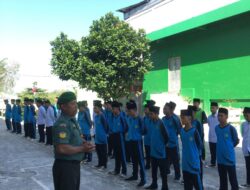 Babinsa Andong Bekali Materi Bela Negara Siswa Sekolah
