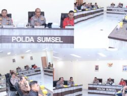 Upaya Mitigasi Karhutla, Kapolda Sumsel Gelar Rapat Bersama Jajaran Manggala Agni.