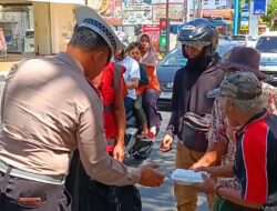 Sat Lantas Polres Majalengka Gelar Jumat Berbagi dengan Pembagian Nasi Box