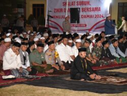 Polres Bireuen Bersama TNI dan Elemen Masyarakat Gelar Zikir dan Do’a Bersama Menuju Pilkada Damai 2024
