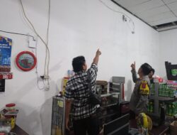 Polsek Jatitujuh Cek TKP Pencurian dengan Pemberatan di Ruko Kelontongan
