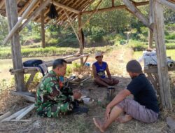 Bangun Kepercayaan, Babinsa Nogosari Terjun Langsung Ke Lapangan