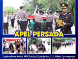 Kapolres Bener Meriah Pimpin Upacara Pemakaman Aiptu Hudri
