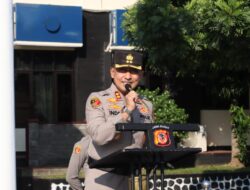 Kapolres Majalengka Memimpin Upacara Pemberian Penghargaan di Polres Majalengka