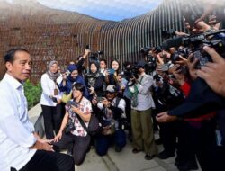 Hari Kedua di IKN, Presiden Jokowi Ajak Media Tinjau Kawasan Istana Kepresidenan.
