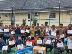 Ratusan Pompa Air di bagikan bagi Petani di Majalengka untuk Meningkatkan Produksi Pertanian dan Ketahan Pangan.