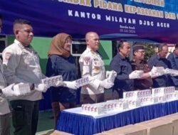 Bea Cukai Banda Aceh, Berhasil Memusnahkan 5,9 Juta Batang Rokok Ilegal