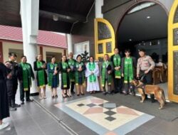 Ciptakan Rasa Aman, Tim Polsatwa Ditsamapta Polda Kaltim Gelar Patroli di Gereja Katolik St. Theresia & GPIB PNIEL Balikpapan