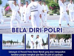 Usul Naik Pangkat, Sejumlah Personel Polres Bener Meriah Laksanakan Ujian Bela Diri Polri