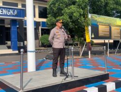 Wakapolres Majalengka Pimpin Apel Latihan Penanganan Kontinjensi Pilkada 2024