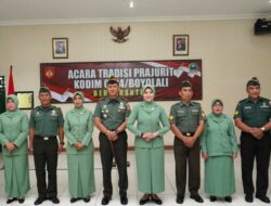 Dandim Boyolali Pimpin Upacara Purna Tugas Empat Personilnya