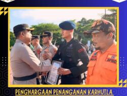 Batalyon C Pelopor Brimob Polda Aceh Terima Penghargaan atas Penanganan Karhutla.
