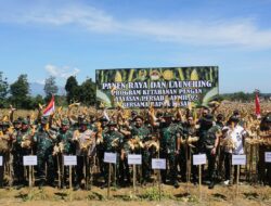 Wakili Kasad, Asintel Kasad Panen Raya Jagung dan Resmikan Pompa Air di Cihaur Majalengka