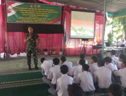 Satgas TMMD Sosialisasikan Penerimaan Calon TNI AD di Desa Catur