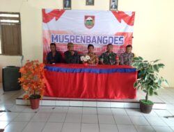 Babinsa Wonosegoro Dukung Musrenbang Desa Bojong