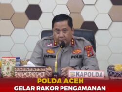Polda Aceh, Gelar Rakor Pengamanan PON  XXI Aceh-Sumut 2024.