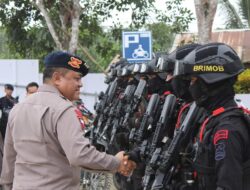 Dankor Brimob Polri Kunjungi Poskotis PAM IKN Pasukan Brimob II.