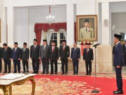 Presiden Jokowi, Lantik Menteri dan Wakil Menteri Kabinet Indonesia Maju Dalam Sisa Masa Jabatan Periode Tahun 2019-2024.